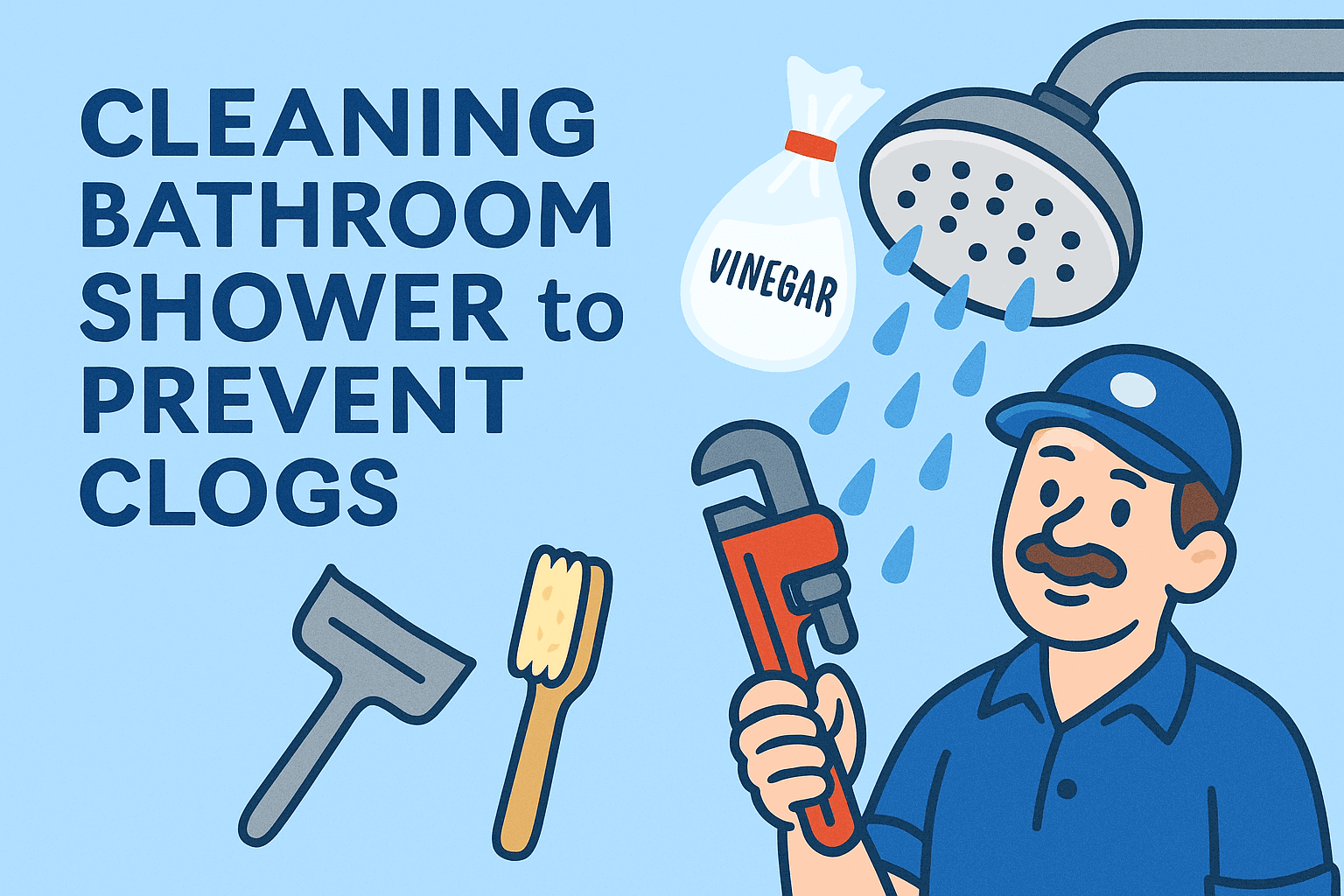 Cleaning Bathroom Shower Heads to Prevent Clogs 🚿🧼