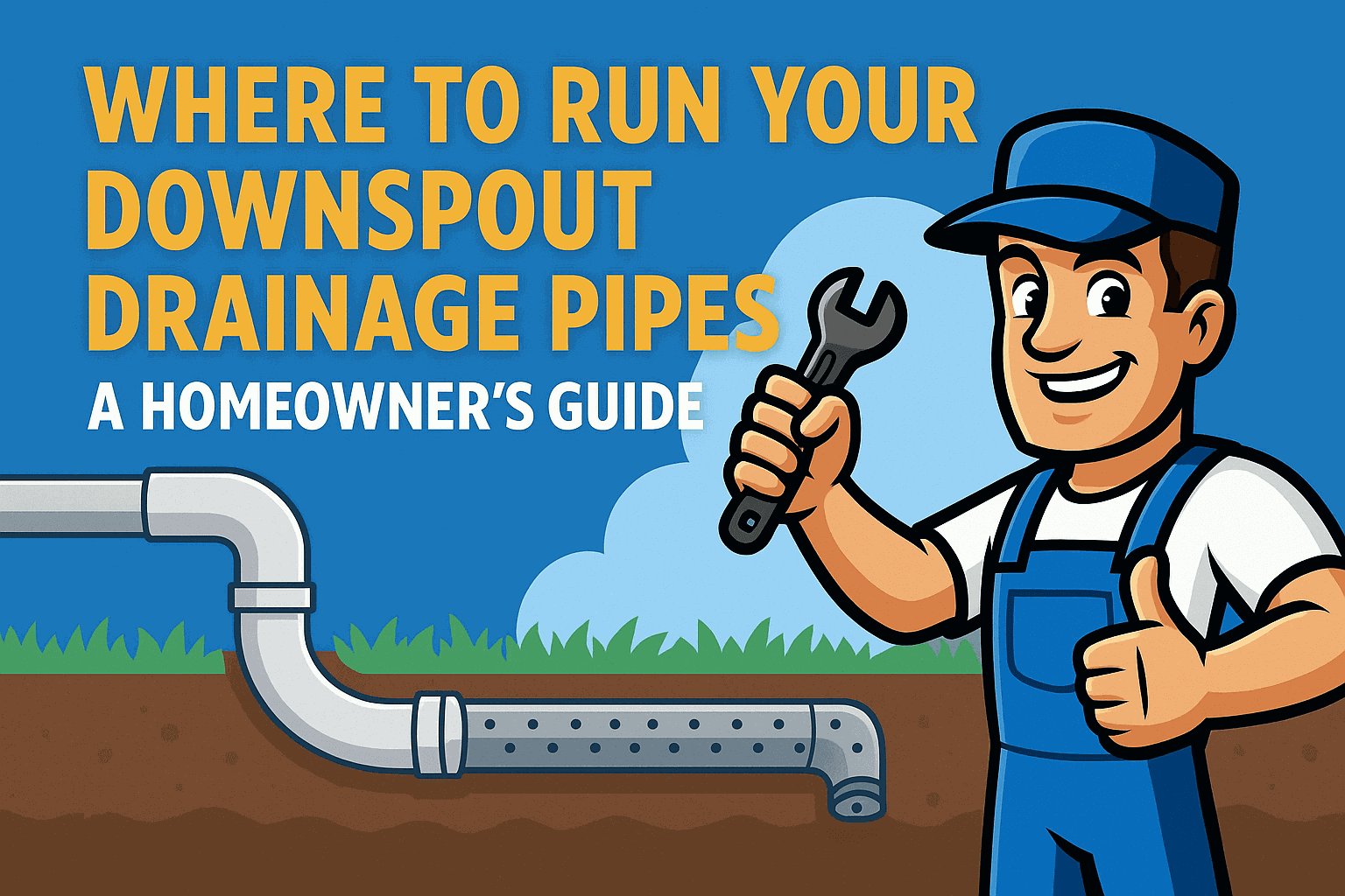 Where to Run Your Downspout Drainage Pipes: A Homeowner’s Guide 🌧️
