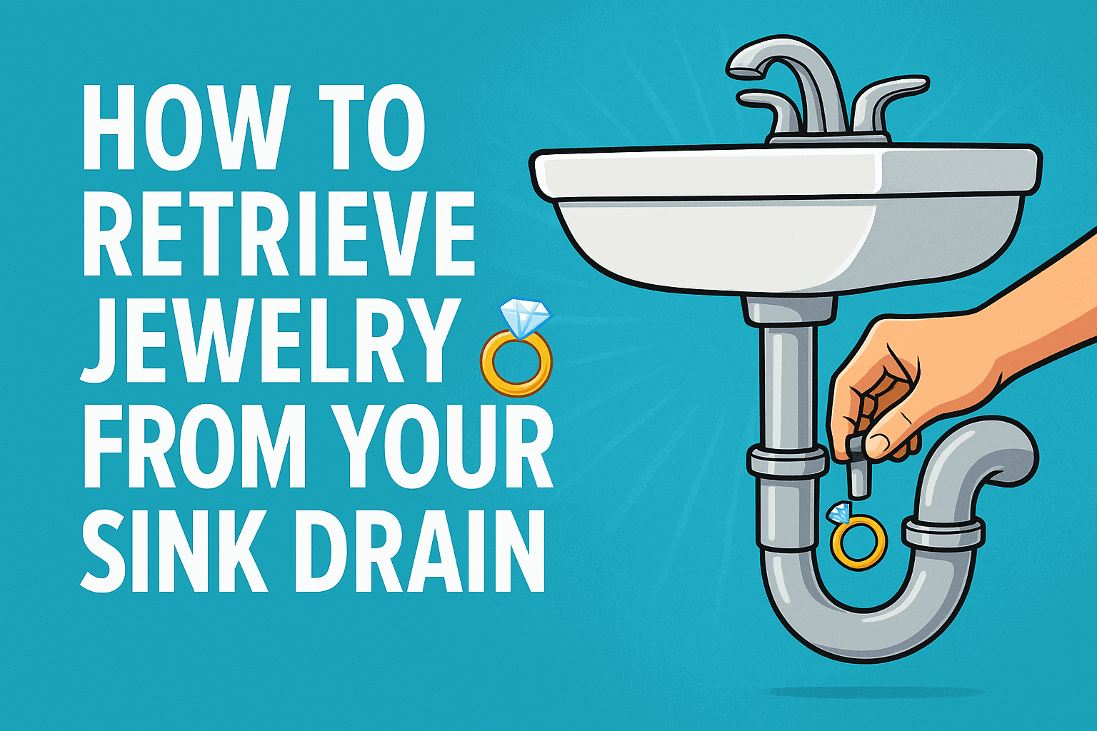 How To Retrieve Jewelry From Your Sink Drain 💍